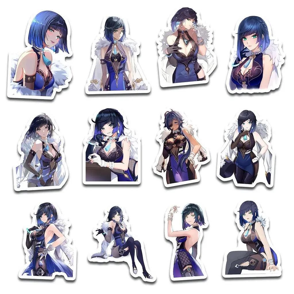 Стикерпак GeekLand Genshin Impact Е Лань Yelan 45 штук (SP GI Y 01) - фото 2