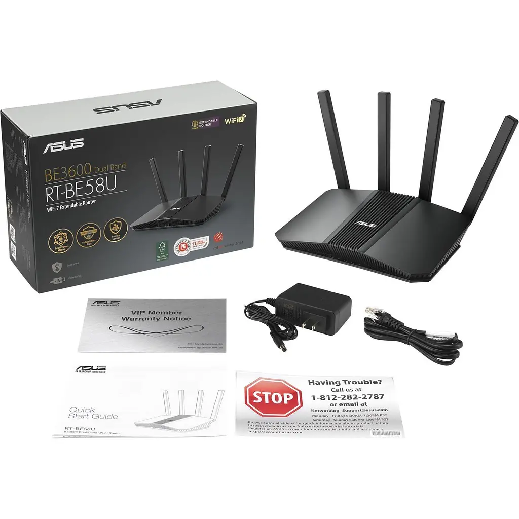 Роутер ASUS RT-BE58U BE3600 (90IG0A70-MO9C00) - фото 5