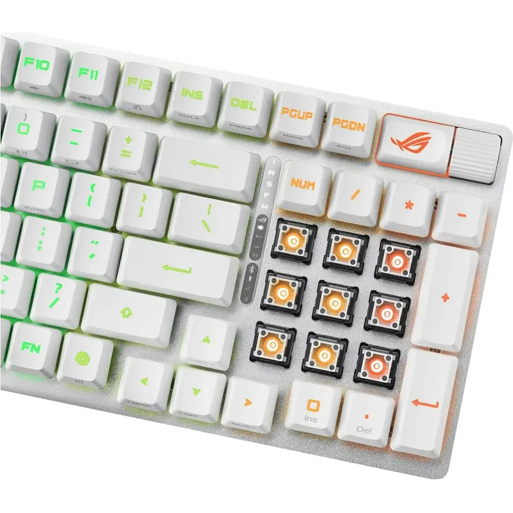 Клавіатура Asus ROG Strix Scope II RX Optical White [90MP03S0-BKUA30] [126947] - фото 7