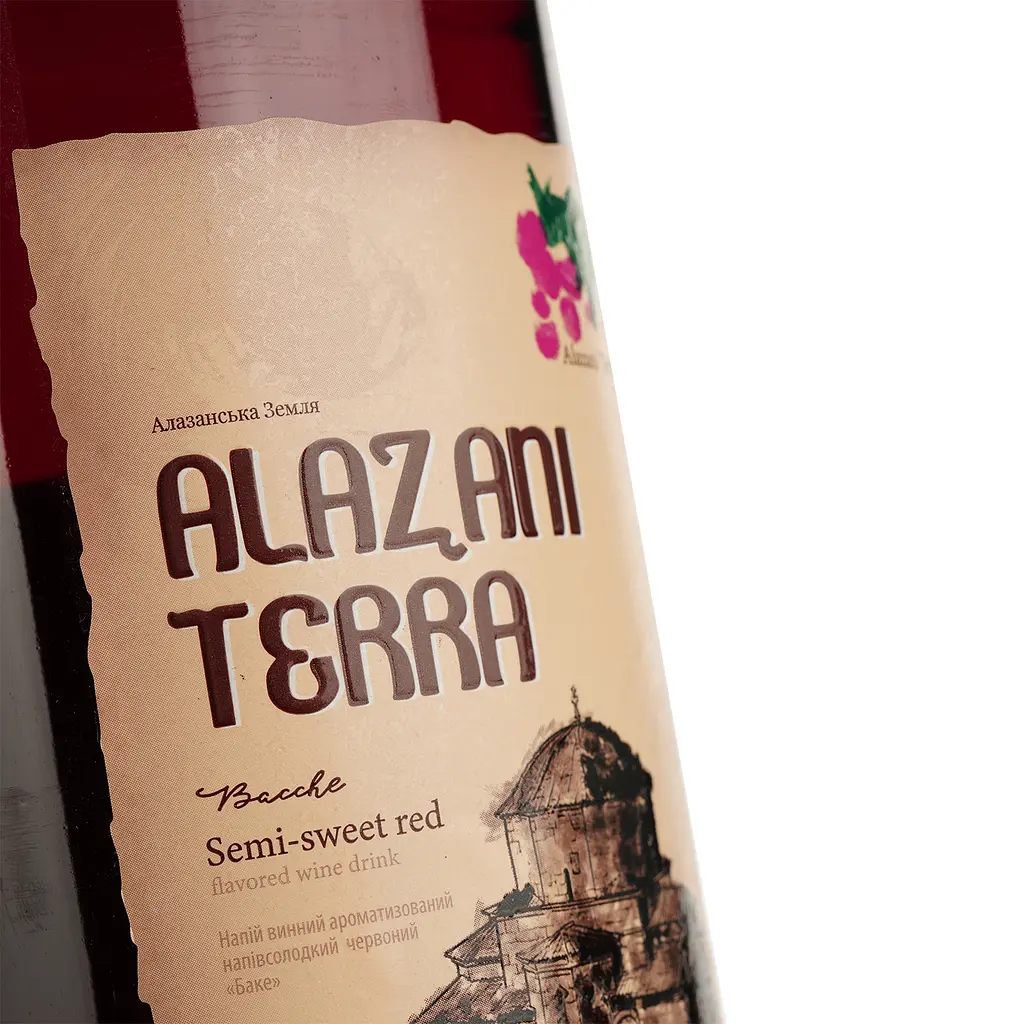 Напій винний Alazani Terra Bacche червоний напівсолодкий 1.5 л - фото 5