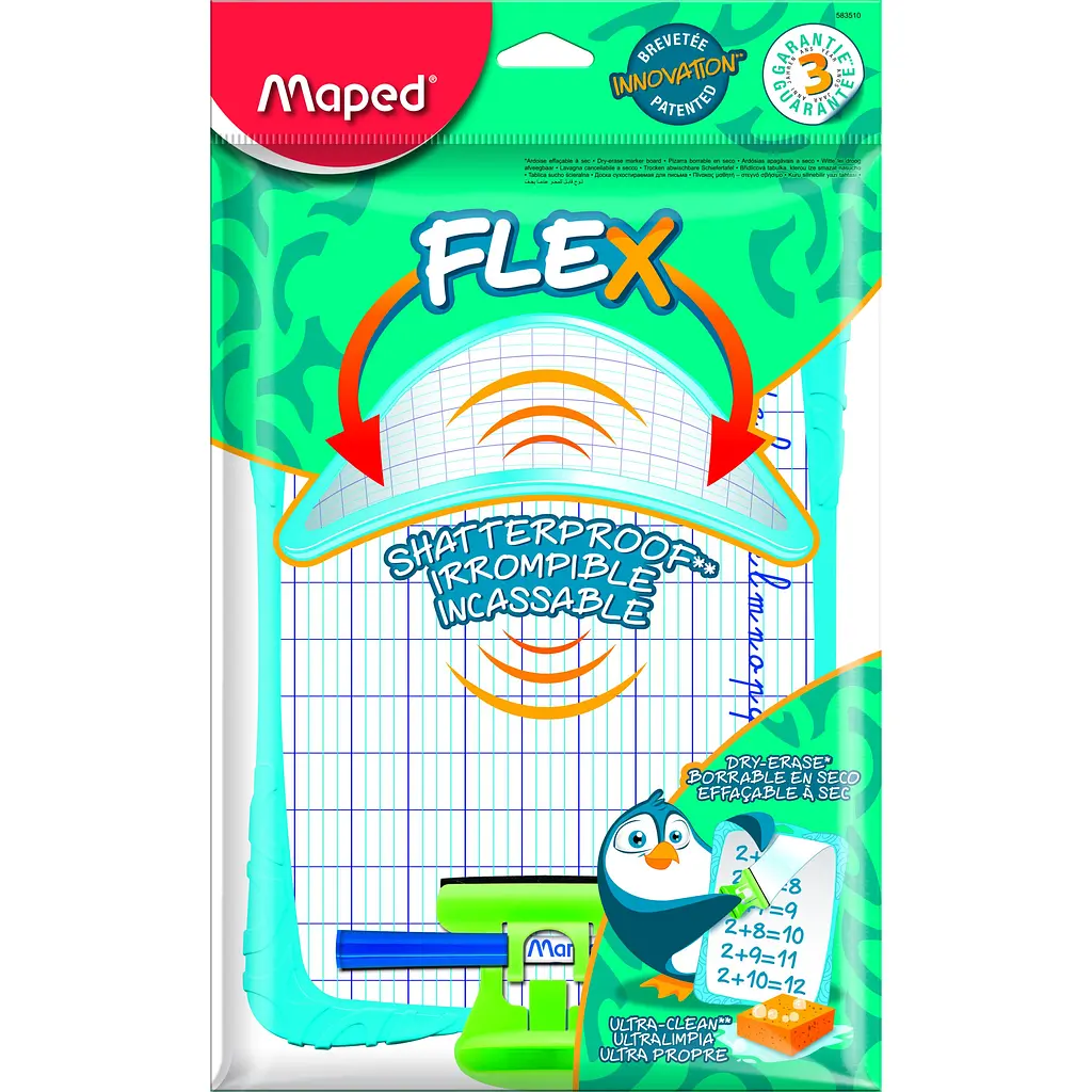 Дошка для малювання Maped Shatterproof двостороння 27.5х19.7 см в асортименті (MP.583510) - фото 5