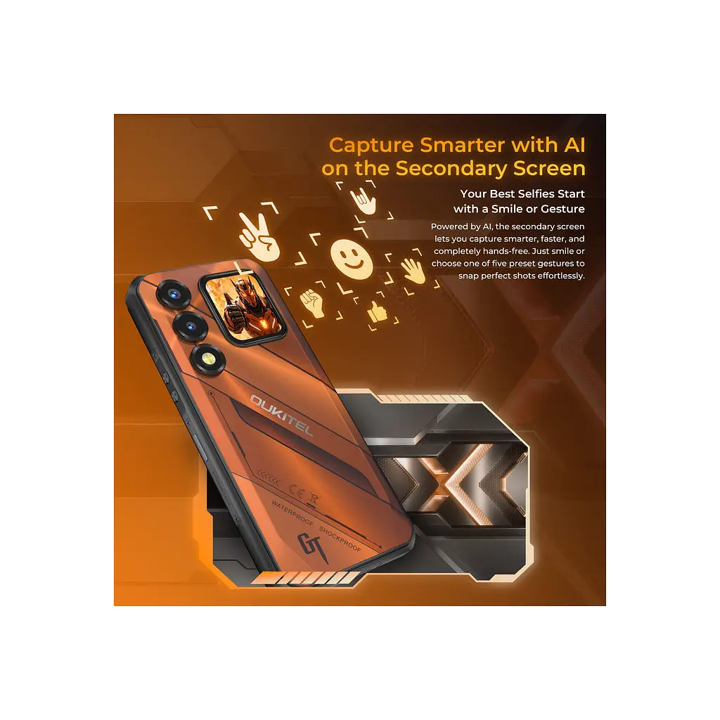Мобільний телефон OUKITEL WP66 12/512GB Orange (6941749856845) - фото 6