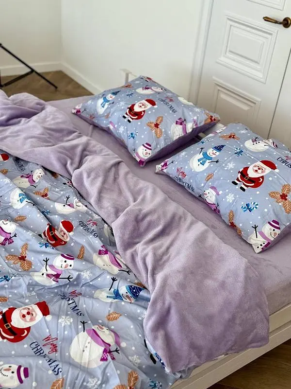 Постільна білизна євро Dushka Home Сатин Плюш 21365 200х220 см - фото 7
