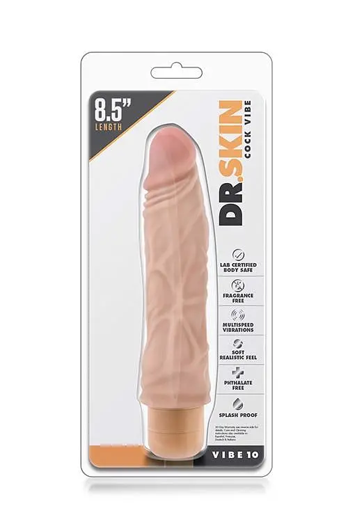 Вибратор Blush Mr. Skin Cock Vibe 10 21.5 см телесный - фото 3