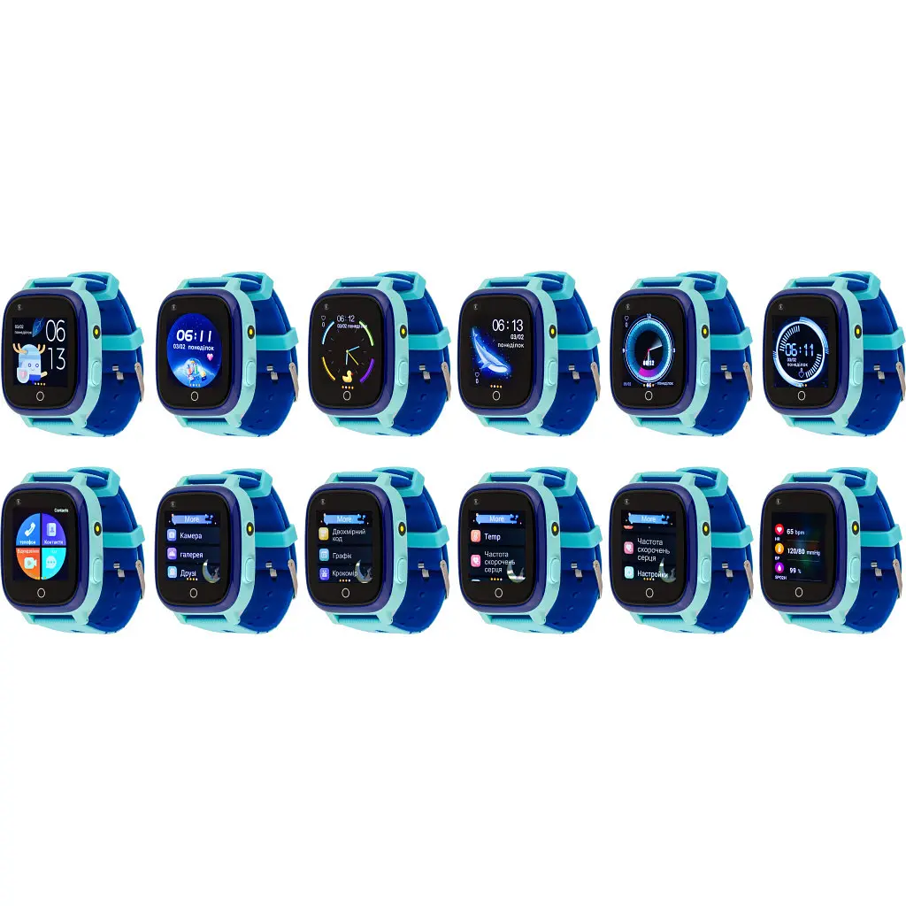Смарт-часы Amigo GO005 4G WIFI Kids waterproof Thermometer Blue (747017) - фото 7