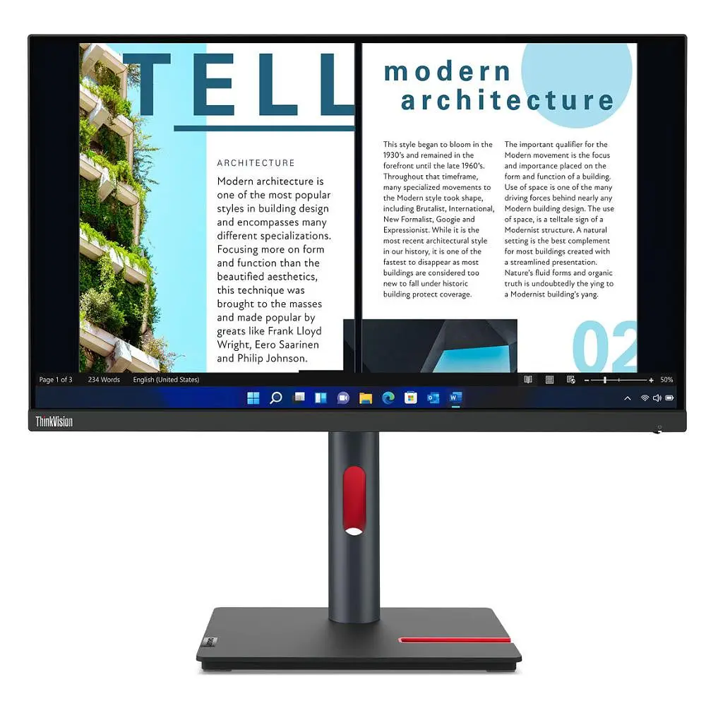 Монітор Lenovo ThinkVision P24h-30 (63B3GAT6UA) - фото 3