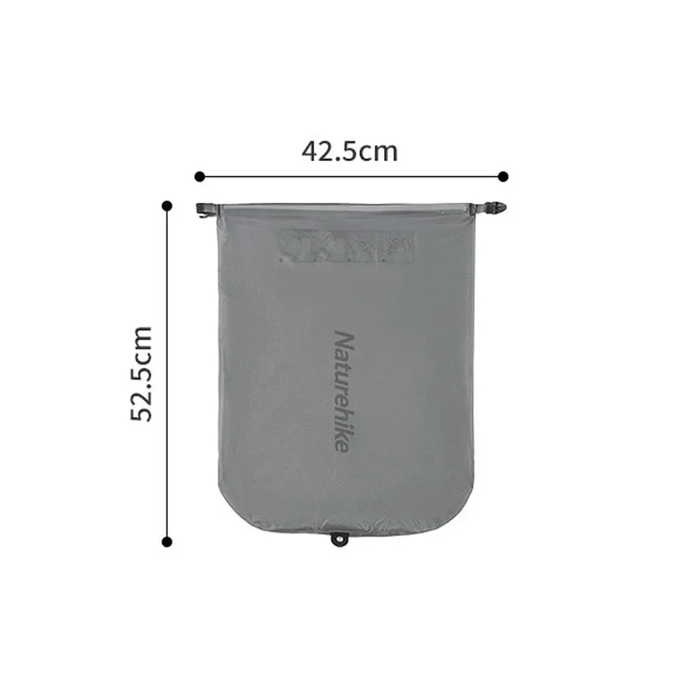 Матрас надувной сверхлегкий Naturehike CNH22DZ018 с мешком для надувания овальный 183 см (Серый) - фото 3