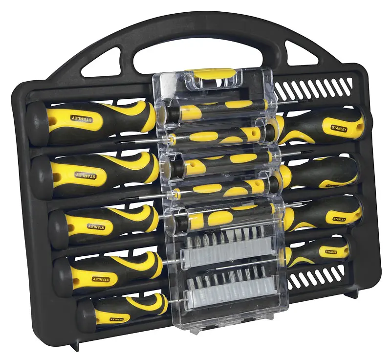 Отвертки 1/4", битодержатель, 20 бит, SL, PH, PZ, Torx, кейс набор 34шт Stanley hoz0014108 - фото 3