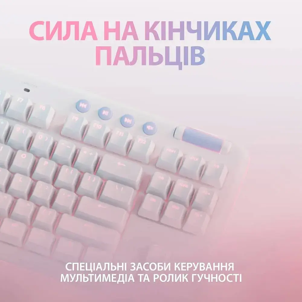 Клавиатура Logitech G715 Wireless Gaming Linear White (920-010692) [83178] - фото 7