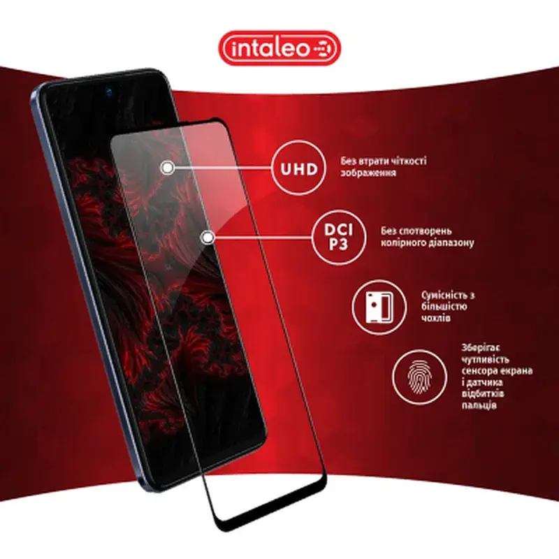 Скло захисне Intaleo Full Glue Tecno Camon 18 (1283126529146) - фото 3