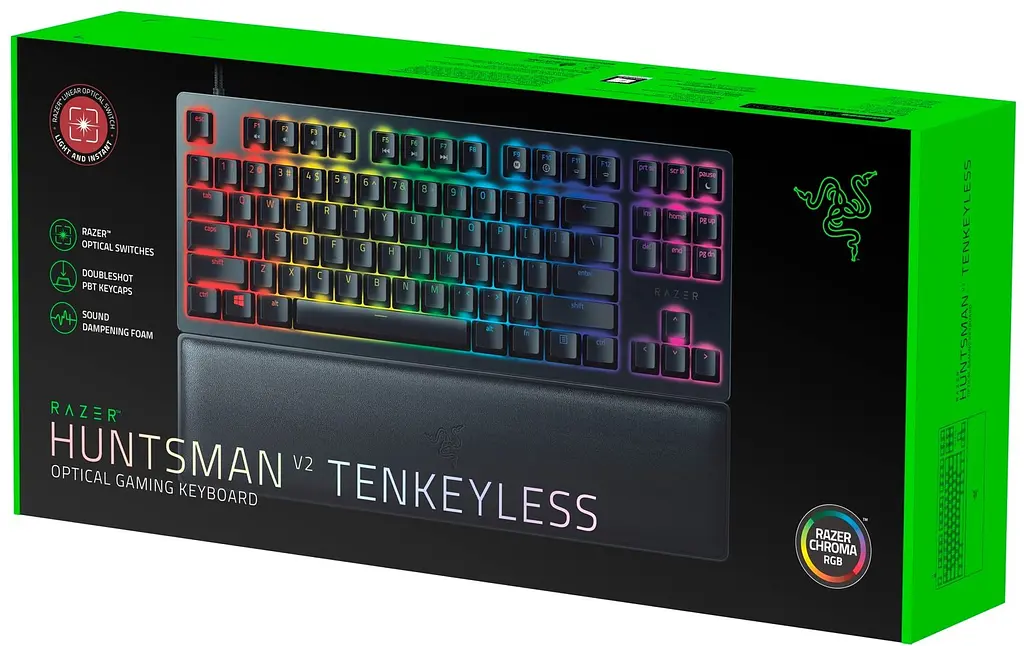 Клавіатура Razer Huntsman V2 Tenkeyless Purple Optical Switch USB (RZ03-03941400-R3R1) RU [68045] - фото 5