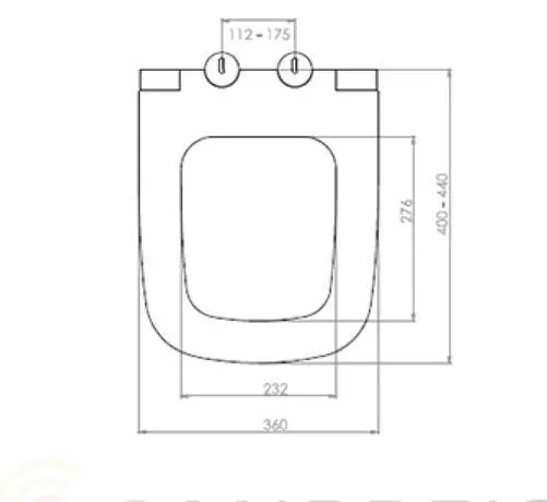 Сидіння для унітазу NKP LENTO 0405 Soft Close+Quick Release дюропласт 30412 - фото 7