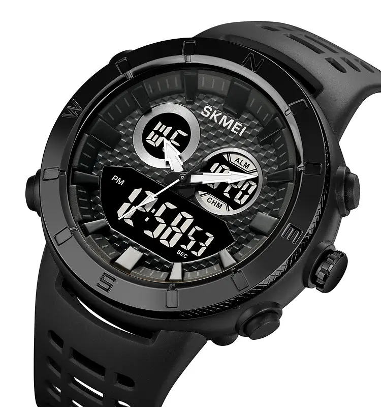 Наручний годинник чоловічий Skmei 2014 Black Black, 2014BKBK (18430) - фото 2