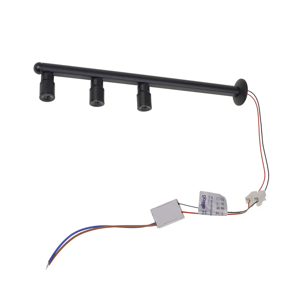 Подсветка светодиодная настенная накладная AL-541/3*1W NW LED BK - фото 4