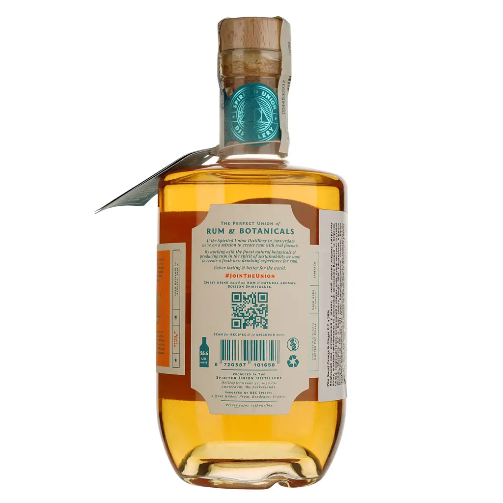Ром Spirited Union Sweet Orange & Ginger Botanical Rum 38% 0.7 л - фото 2
