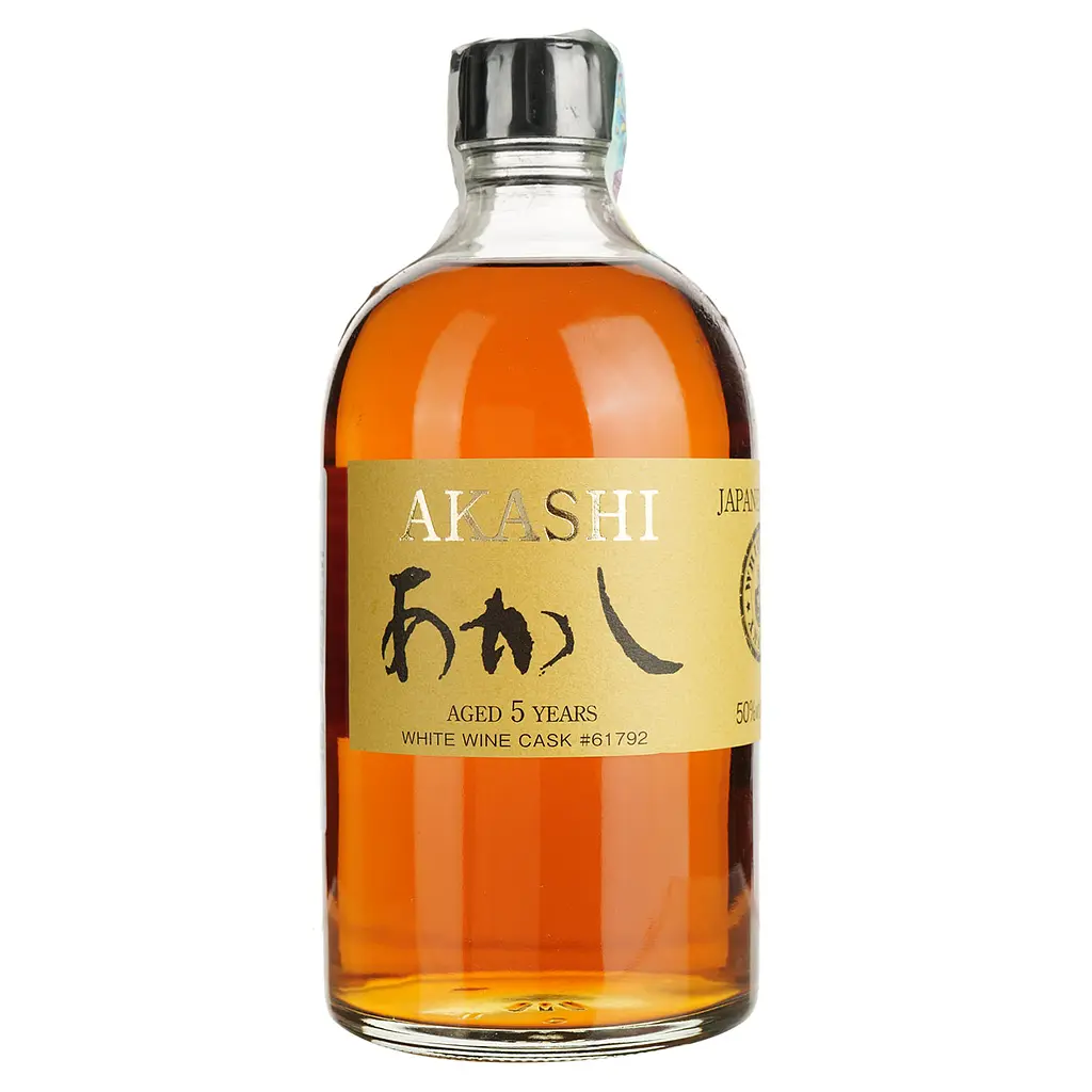 Віскі Akashi Single Malt White Wine 5 Year Old 50% 0.5 л в подарунковій упаковці - фото 2