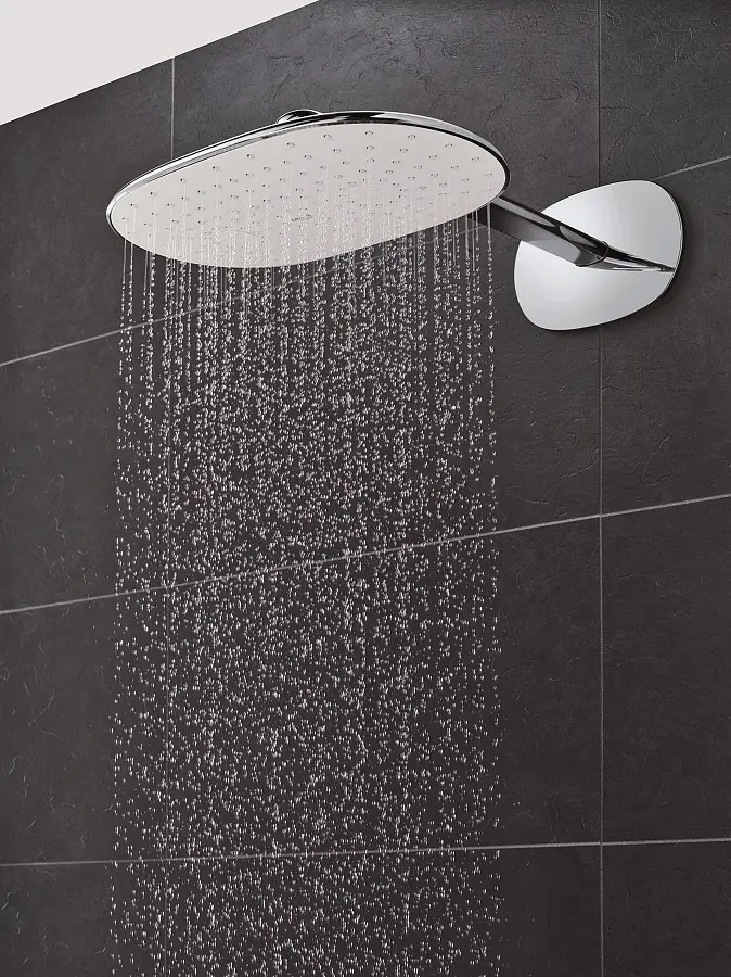 Верхній душ з душовим кронштейном 450 мм, 1 режим струменя Grohe Rainshower 360 Mono 26450LS0, Хром - фото 3