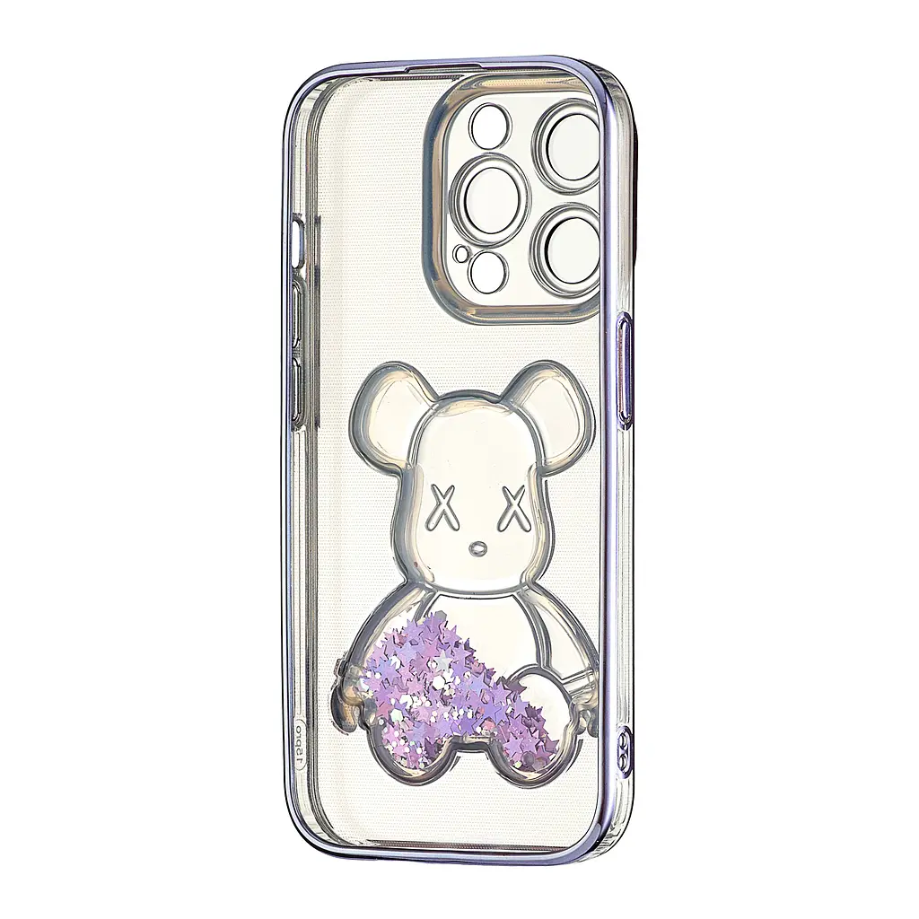Чохол Shining Bear Case Protected Camera iPhone 15 Pro Purple - фото 3