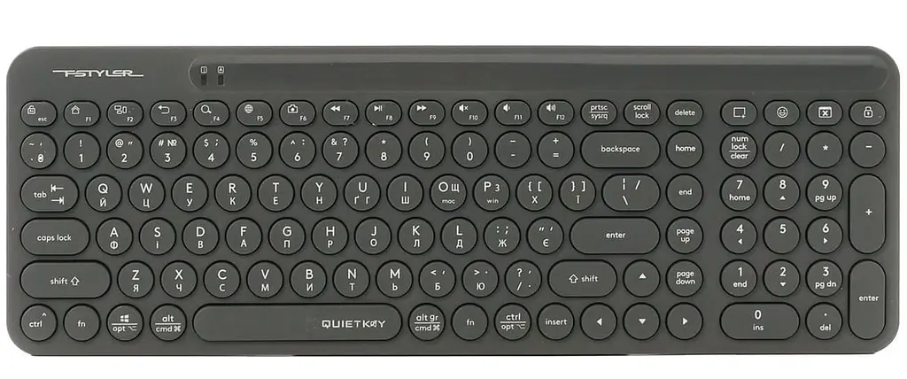 Комплект (Клавіатура та миша) A4Tech Fstyler FG3300 Air2 (Grey) (FG3300 Air2 (Grey)) - фото 4