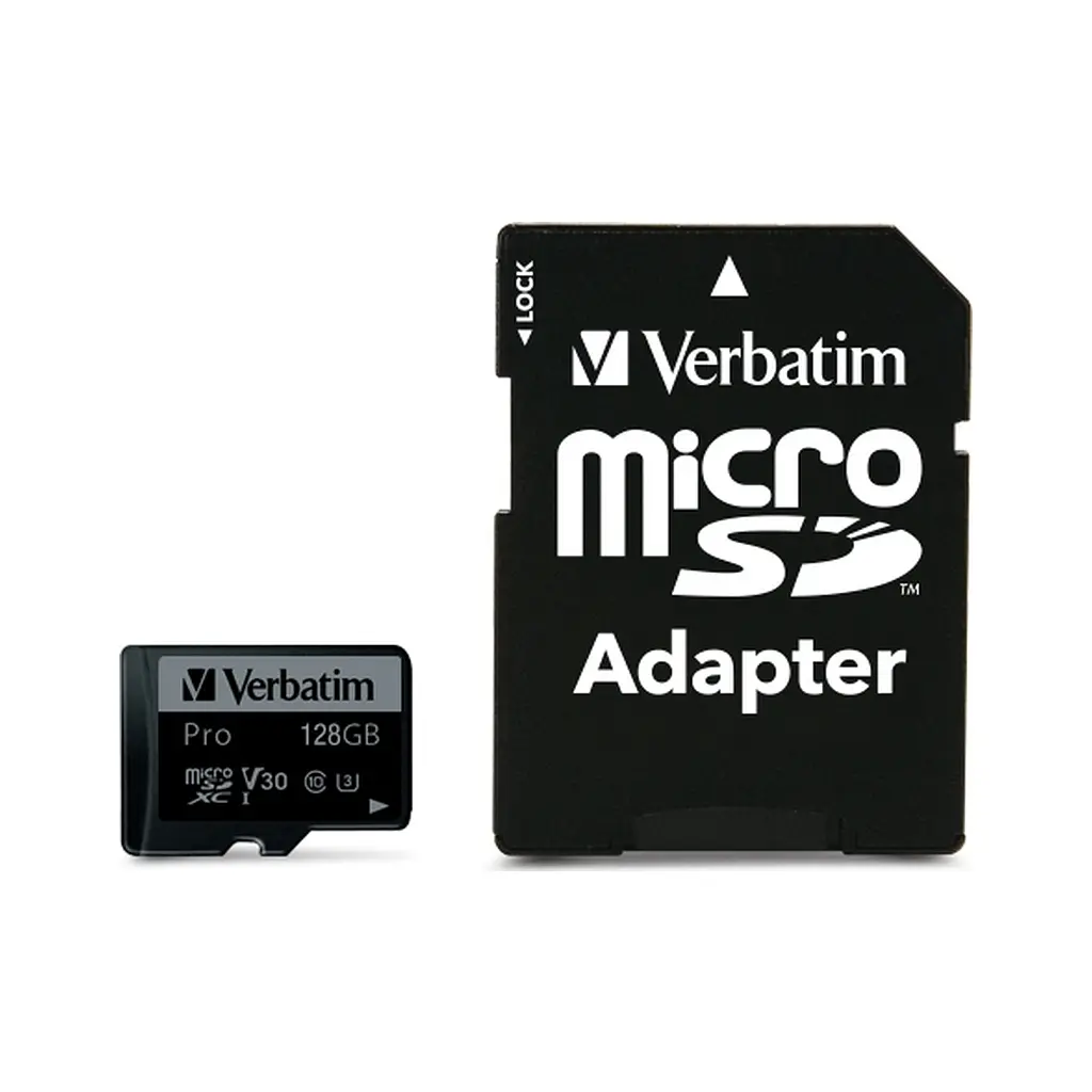 Карта пам'яті Verbatim 128GB microSDXC class 10 UHS-I PRO (47044)