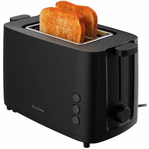 Тостер + подставка для булочек SilverCrest STK 800 A1 800 Вт 6 режимов нержавеющая сталь автоотключение - фото 5