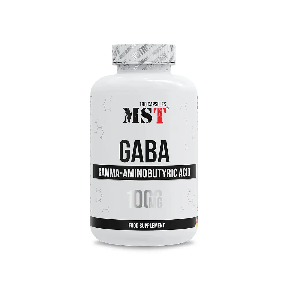 Гамма-аміномасляна кислота MST Nutrition GABA 1000, 180 капсул