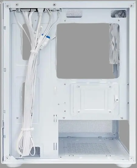 Корпус 1stPlayer Mi2-A-WH-2F7R-W-1F7-W ARGB White - фото 3
