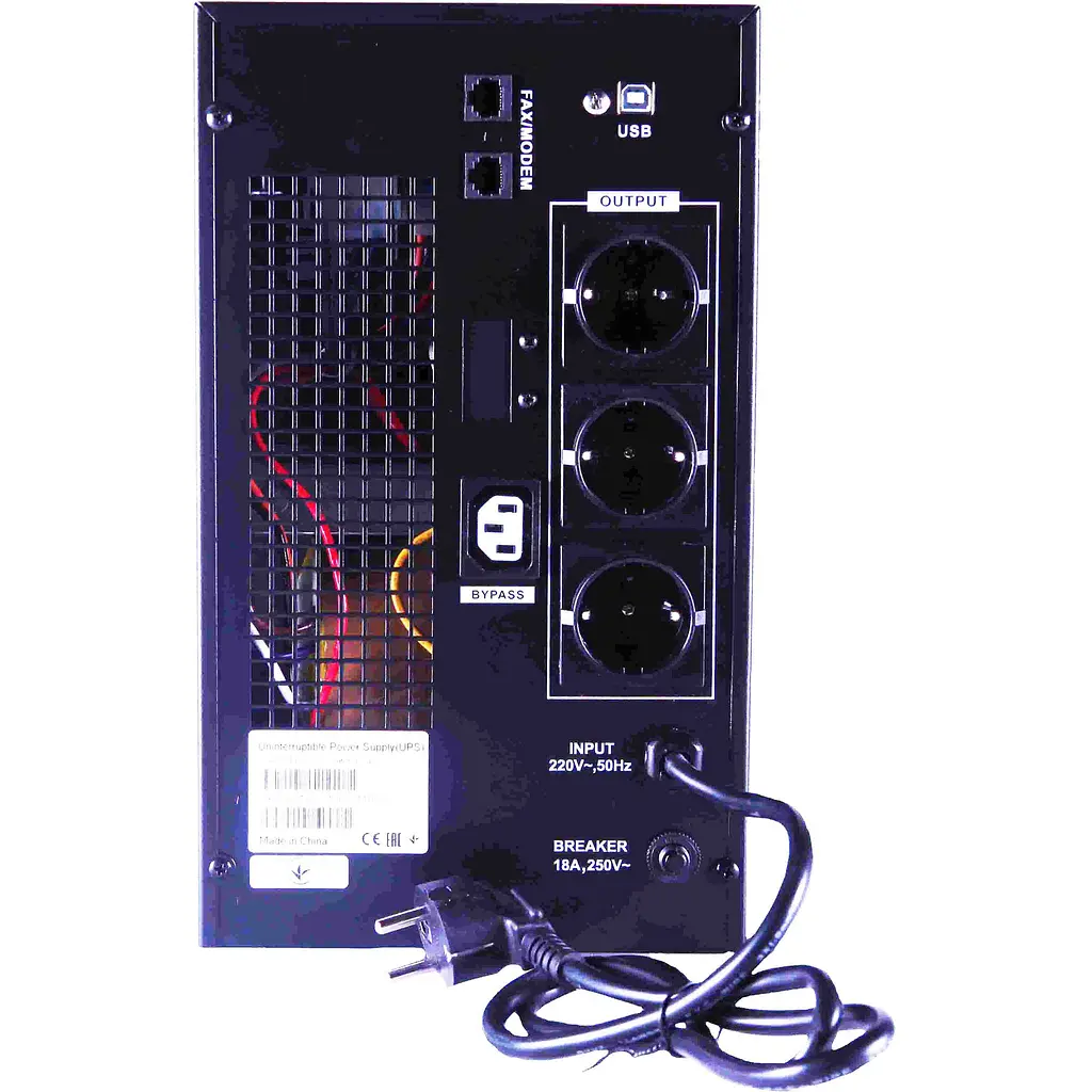 Джерело безперебійного живлення (ДБЖ) SVC SL-3KS-LCD 3000VA [121074] - фото 4
