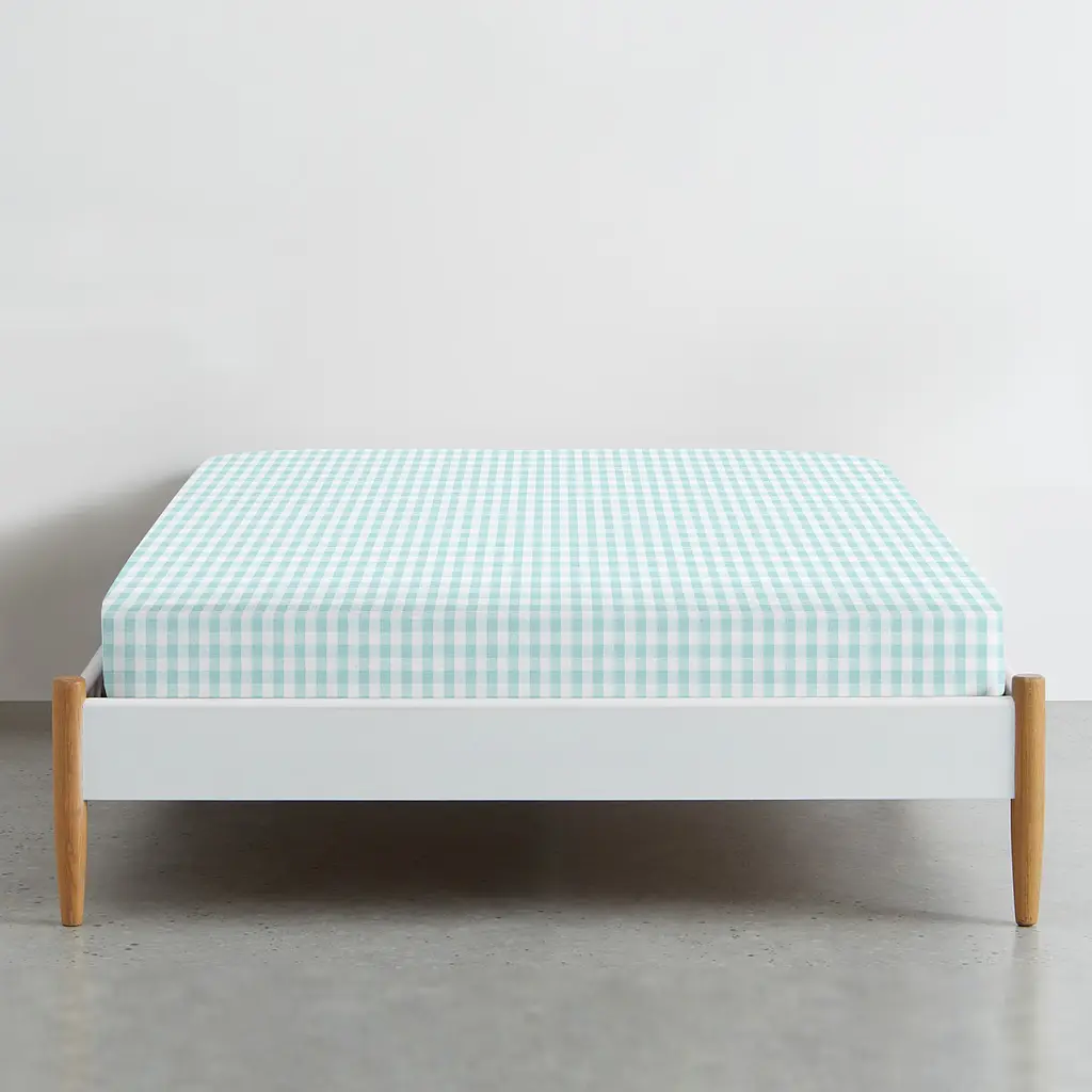 Простирадло на резинці Cosas Mint Check 80х160х20 см (MintCheck_80x160x20) - фото 3