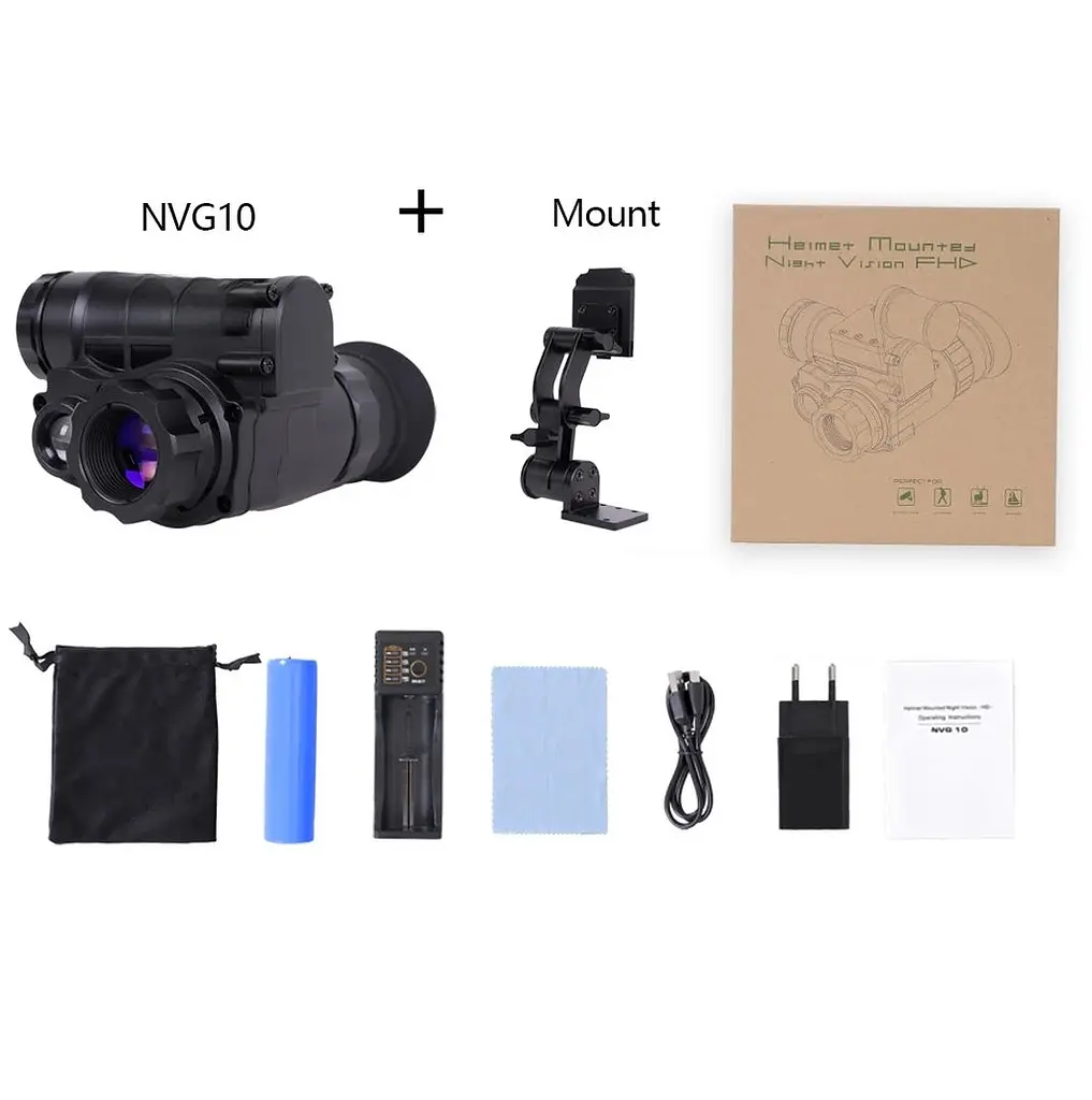 Тактический прибор ночного видения Vector Optics NVG 10 Night Vision на шлем (до 800м) - фото 10