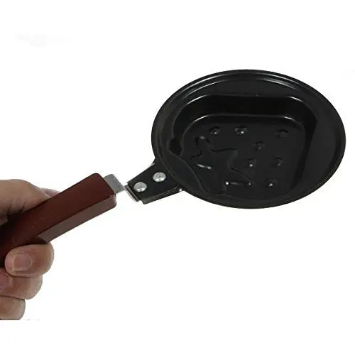 Форма для приготування оладок, млинців, омлету, яєчні Полуничка, Kitchen Master Чорний 81927 - фото 4