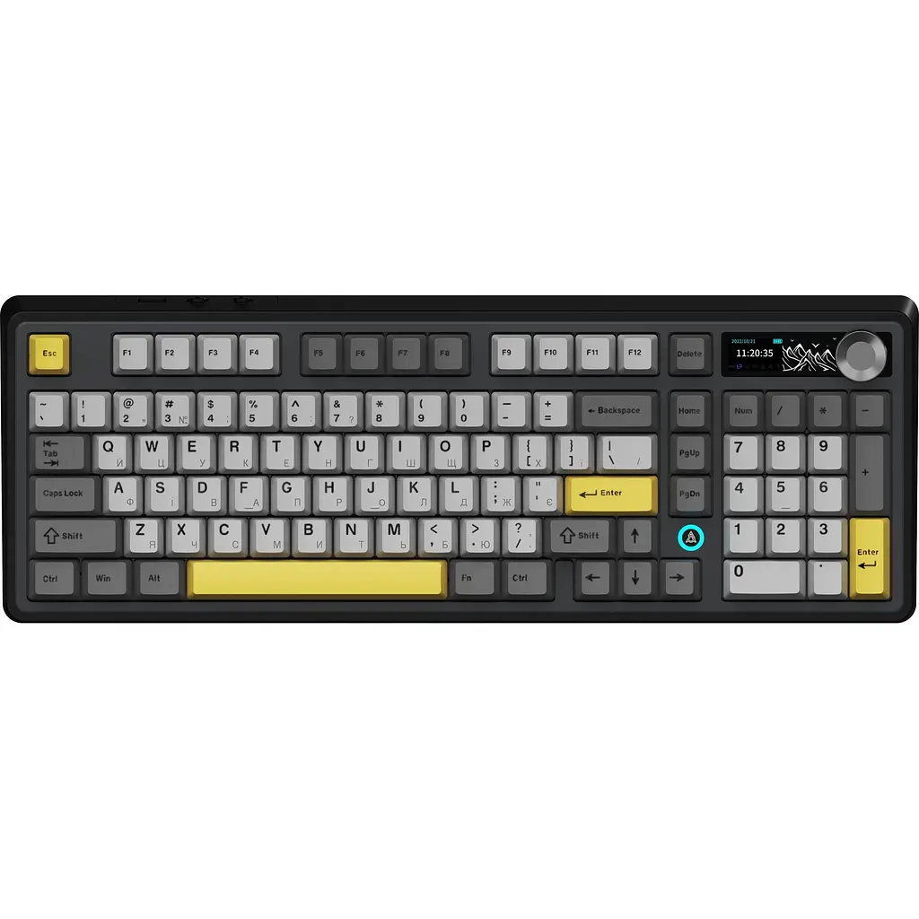 Клавиатура Ajazz AK980 V2 Gift Switch V2 Black/Grey/Yellow (AK980-V2-G-BGY) [156884] - фото 3