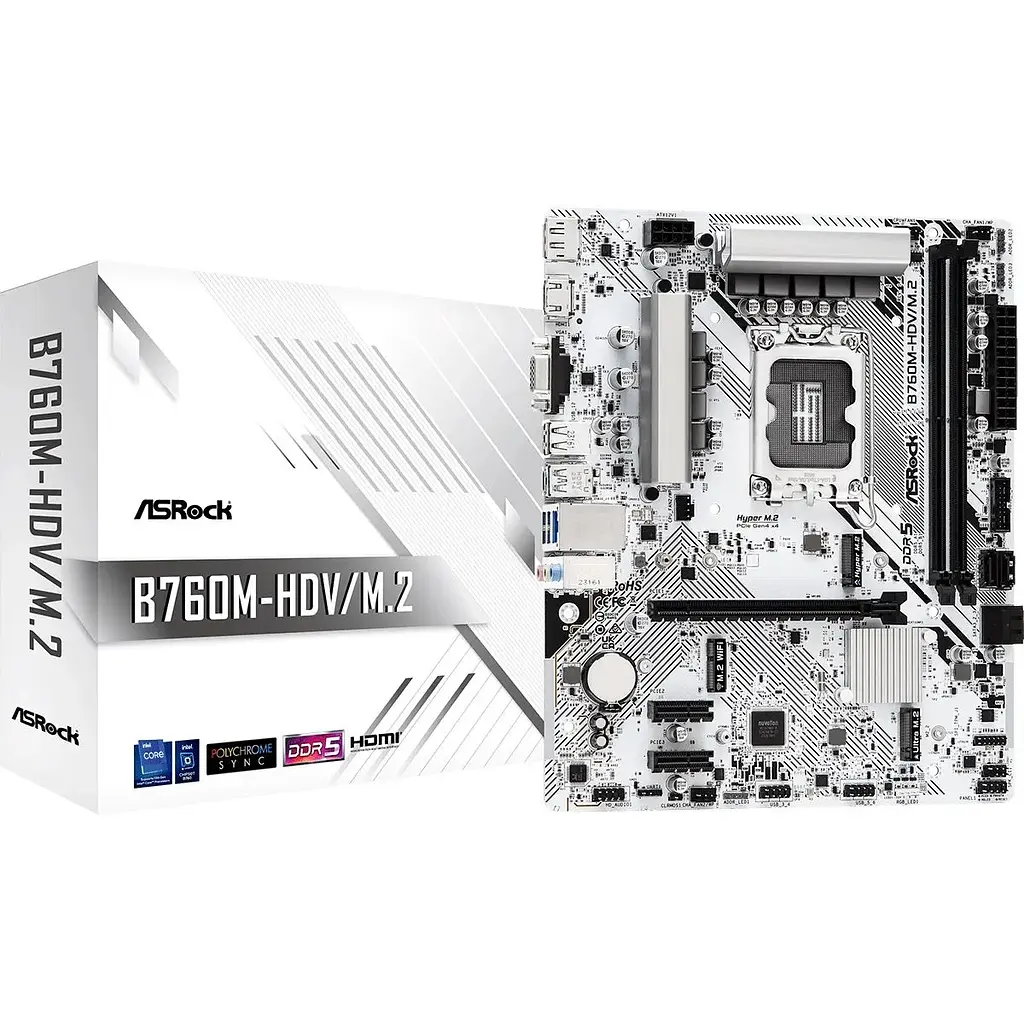 Материнська плата ASRock B760M-HDV/M.2 Socket 1700 - фото 2