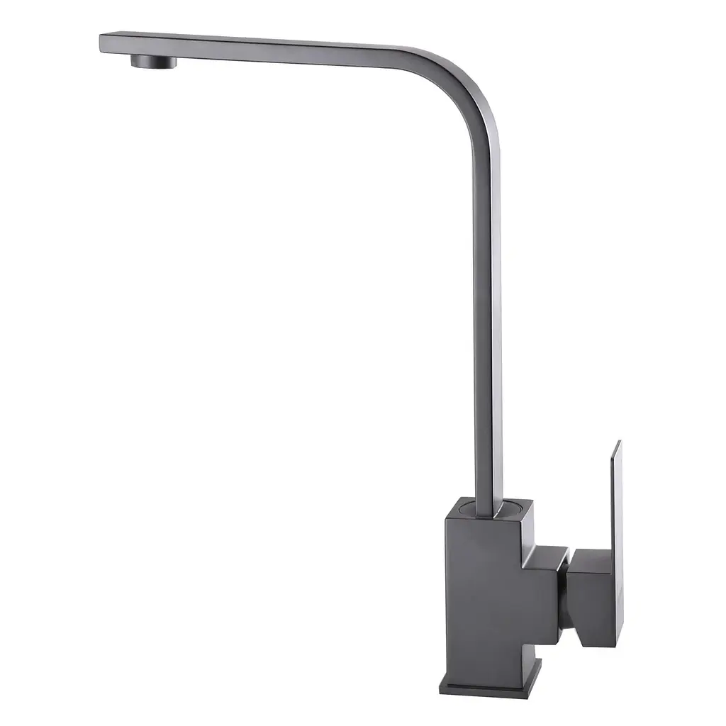 Змішувач для кухні Wezer PRO4-02-GUNGREY сталь, Графітовий хром - фото 2
