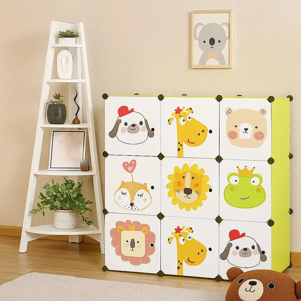 Модульный шкаф-органайзер Leobert Kids для детских игрушек зеленый - фото 2