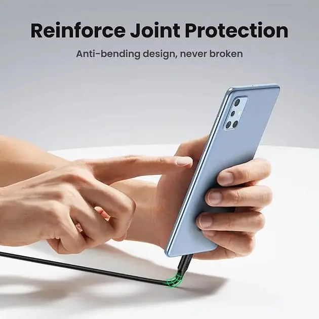 Кабель USB-C 100W UGREEN US562 Type-C to Type-C PD QC 4.0/3.0 для швидкого заряджання MacBook Pro, Samsung PVC 1м (15176) - фото 8