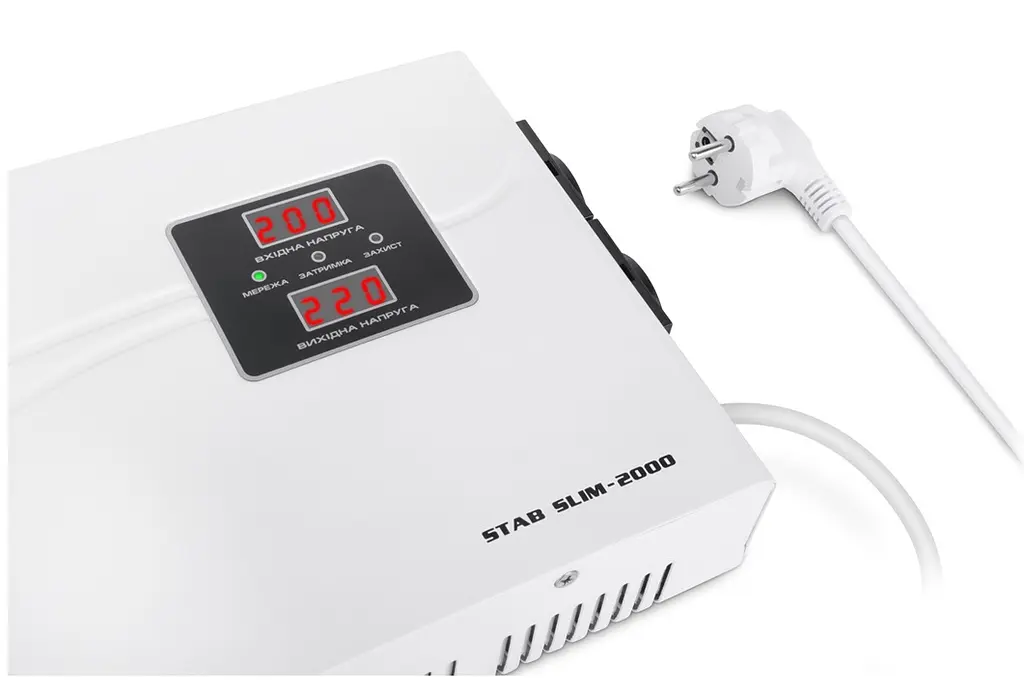 Cтабілізатор REAL-EL STAB SLIM-2000 White - фото 2