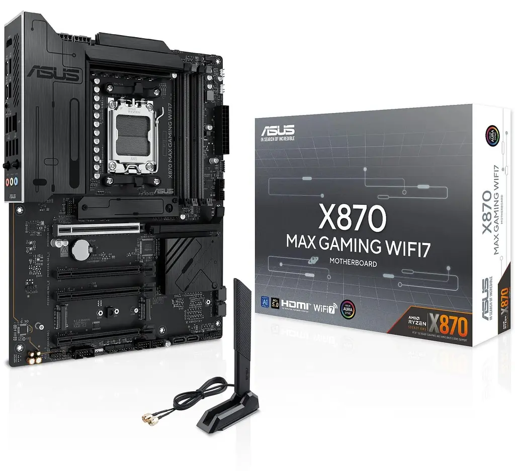 Материнська плата ASUS X870 MAX GAMING WIFI7 (X870 MAX GAMING WIFI7) (Socket AM5, AMD X870, ATX) - фото 9