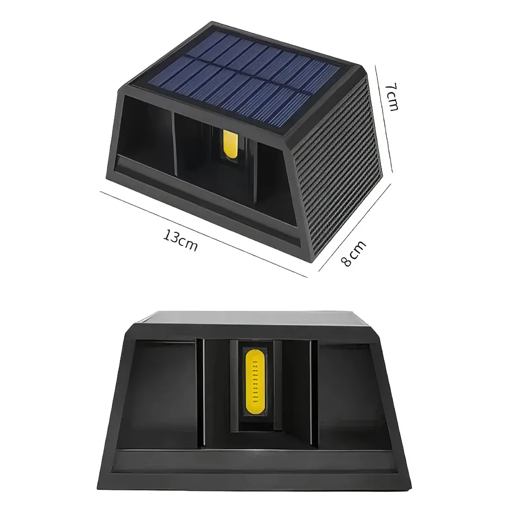Настінний вуличний світильник на сонячній батареї садовий ліхтар Solar Wall Lamp HS-8032 - фото 3