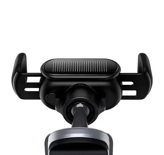 Автомобільний тримач холдер Baseus T-Space Solar Electric Car Mount C40351300111-00 Black - фото 4