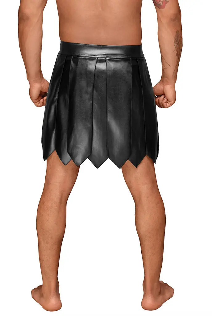Чоловіча спідниця гладіатора Noir Handmade H053 Eco leather men's gladiator skirt, S, екошкіра - фото 3