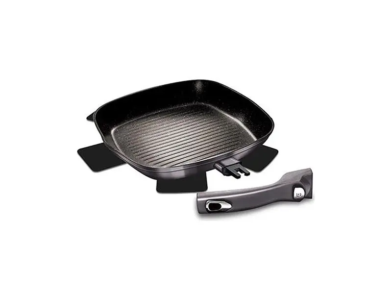 Сковорідка гриль Berlinger Haus Metallic Line Carbon Pro Edition (BH-6914) - фото 2