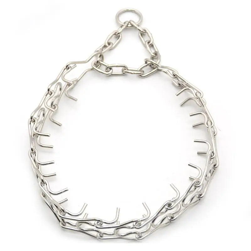 Нашийник зашморг жорсткий для собак Zoo-hunt нікелевий НЖ №2 52 см - фото 4