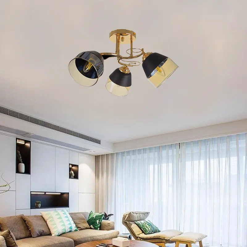 Люстра потолочная Brille E27 60W G (LK-689C/3) - фото 5