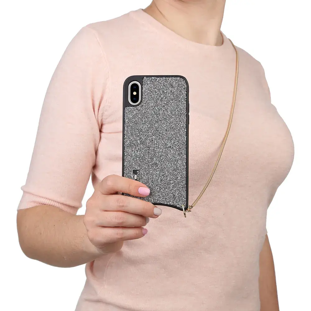 Чехол Becover Glitter для iPhone Xs Max Silver (703649) - фото 3