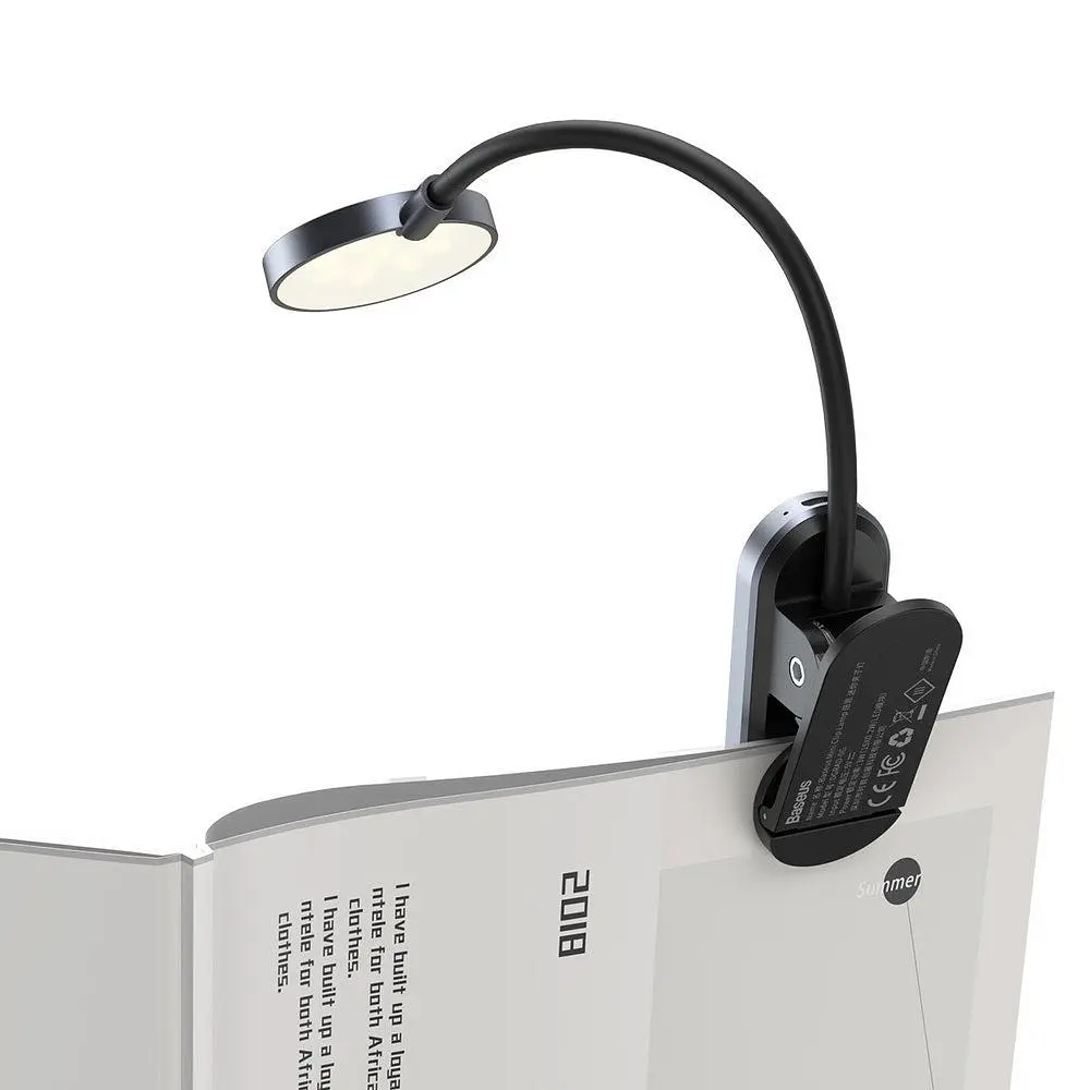 Настільна лампа Baseus Comfort Reading Mini Clip Lamp Dark Gray (DGRAD-0G) [67870] - фото 4
