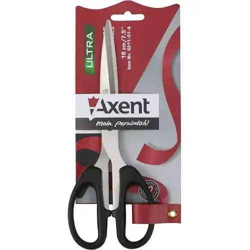 Ножиці офісні Axent Ultra 19см чорні (10) 6211-01