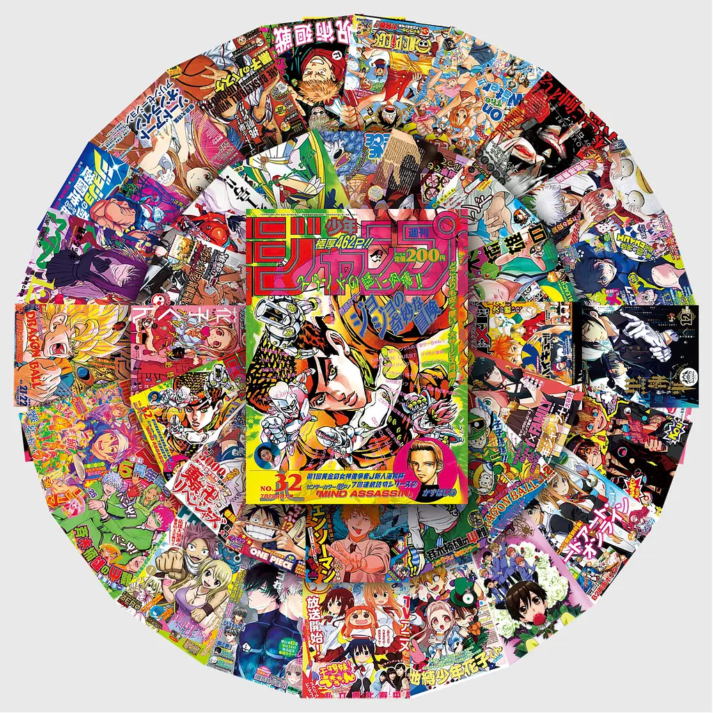 Стікерпак Епоха манги: Легенди та герої Набір наклейок GeekLand Manga Era: Legends and Heroes 50 штук - фото 2