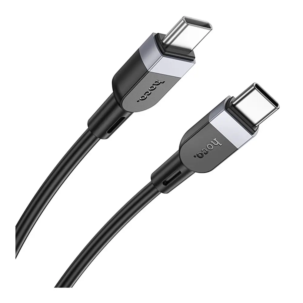 Кабель синхронізації Hoco X109 Silicone 60W/3A Type-C to Type-C 1m Black (35920_3605824) - фото 4