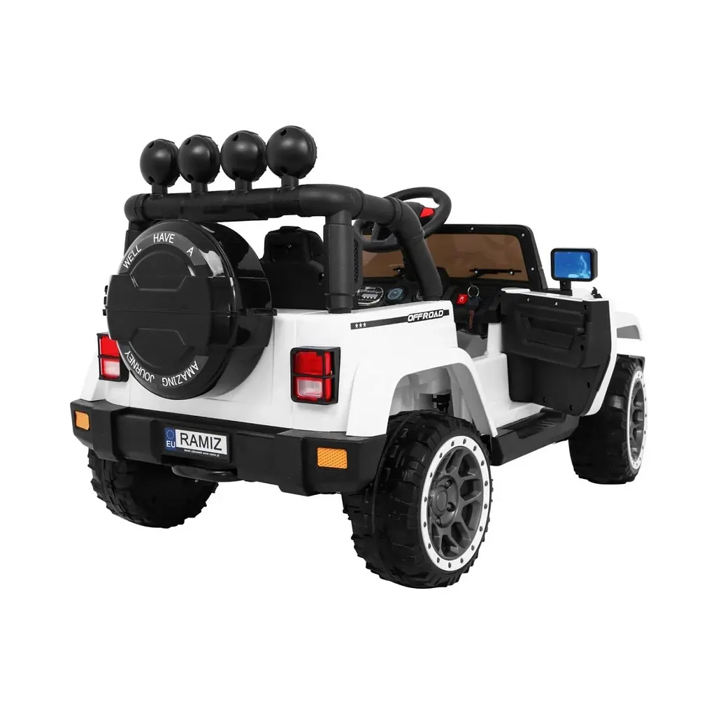 Електромобіль Ramiz Full Time 4WD Audio LED 12 В,білий (PA.BRD-7588.BIA) - фото 7